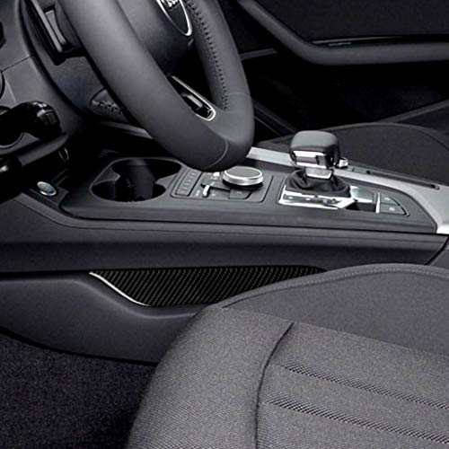 NVCNX Real Carbon Fiber Compatible with Audi B9 A4 S4 2017-2025 / A5 S5 RS5 2018-2025 2019 2020 2021 2022 2023 2024 Car Center Console Sides Panel Trim Cover Sticker Decal Interior Accessories 2PCs - color: Center Console Sides Panel Trim