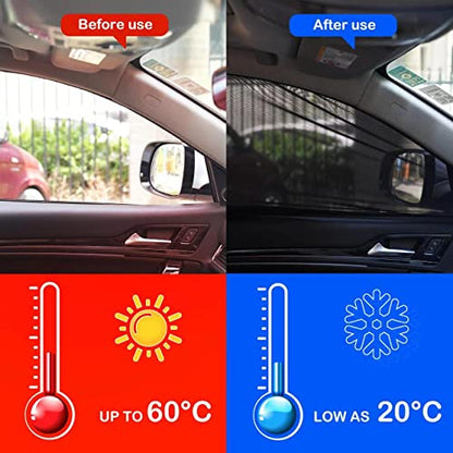 2Pack Front Car Window Screen Mesh Cover up to 40", Sunshade Anti-UV Rays, Privacy Shade Car Camping Net for Ventilation - size: Front Window 40" Max