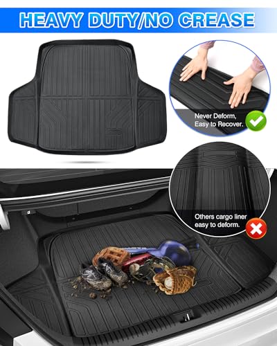 Cartist Cargo Liner Fits for Honda Accord EX EX-L Touring Sedan 4-Door 2023-2025 2026 (Include Hybrid) All Weather Trunk Mat Carpet Protection TPE Heavy Duty - size: 1)Honda Accord 2023-2025 (Include Hybrid)