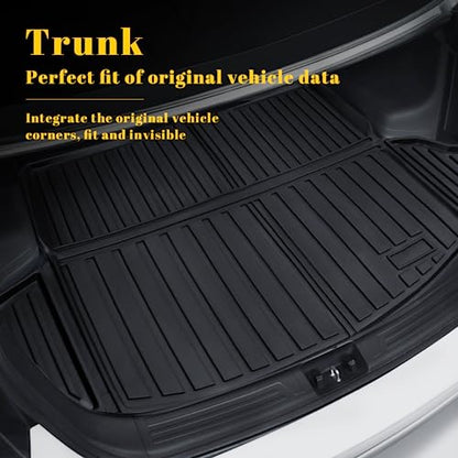 Vanseno Compatible for 2023 2024 2025 2026 Honda CRV Cargo Liner Cargo Mat Trunk Mat (Cargo Tray in Lowest Position) for Honda CRV 2023-2025 2026 Accessories Non Hybrid (Fit Lower Deck,Trunk Mat) - color: Fit 2023-2026 CRV cargo mat
