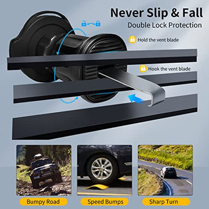 Socket Phone Mount for Car 360 Rotation Vent Phone Mount Holder Car Grips Dashboard Stand for Socket Users Fit for iPhone Samsung Universal(Vent + Flat) - style: Vent + Flat