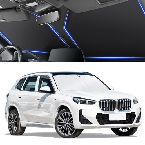 SINGARO Universal 300T Car Windshield Sun Shade, Foldable Reflective for Windshield & Window Shades with Overlapping Design, Car Interior Accessories (64.5" L x 33" W) - size: Big Suv