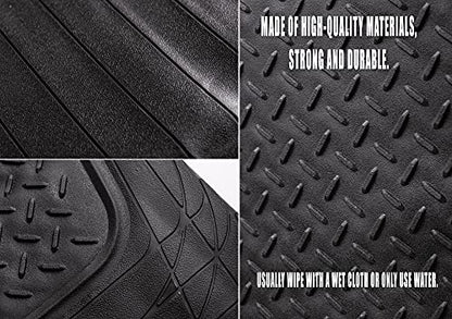 Zento Deals Heavy Duty Cargo Floor Mat – Odorless All Weather Trunk Protection - Trimmable Trunk Liner to Fit Most Vehicles Car Truck Van SUV - Premium Quality Black Rubber Trunk Mat – 44’’ x 54.3’’