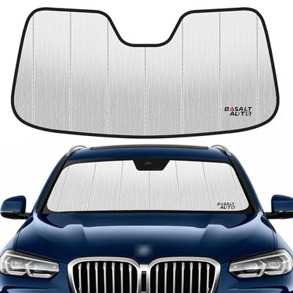 Windshield Sun Shade Compatible for 2018-2024 BMW X3 Silver Reflective Foldable Front Sun Visor Sunshade Protector with Storage Bag Keep Interior Cool - size: 2018-2024-BMW-X3