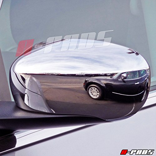 Compatible with(Just Overlay Stick on, NOT for SNAP in Replacement) Chrome Mirror Covers for 2005-06 07 08 09 2010 Chrysler 300+C/Dodge Charger 2006-10 & Magnum 06-2008 - Chromed Mirrors