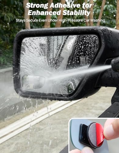 JOYTUTUS Blind Spot Mirror 2 Pack HD Frameless Convex Glass for Wide Angle View and Safer Lane Changing Compatible with Cars SUVs Trucks RVs Easy Stick On & Long Lasting Durability