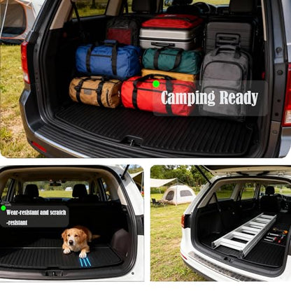Storage Mats and Cargo Liners Compatible with 2025 2026 New Model Y Juniper, All Weather Rear Cargo Trunk Tray Floor Mat Custom Fit 3D Tech Waterproof Durable TPO Accessories - size: New Model Y Juniper cargo mat with storage mat