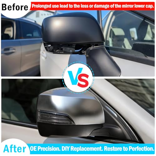 1PC Compatible with Subaru Mirror Bottom Cover Forester 2014-2018/Crosstrek Legacy Outback 2013-2014/Impreza 2012-2014, Clip-on 91054AJ220 Passenger Side Subaru Mirror Lower Cover-Right - style: Right Passenger Side