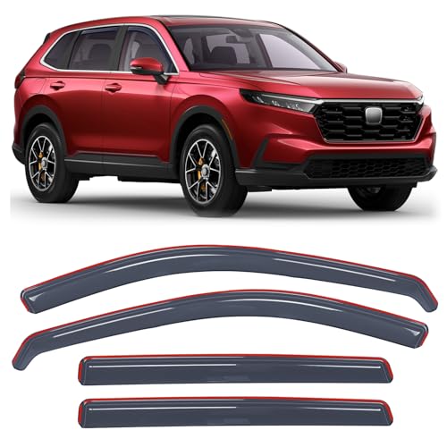 Nilight in Channel Rain Guard for Honda CR-V (CRV) 2023 2024 2025 2026, Window Deflectors Window Visors Rain Sun Wind Guards Shade Deflectors for Cars, Light Smoky Blue, 4PCS - color: Honda CRV 2023-2026