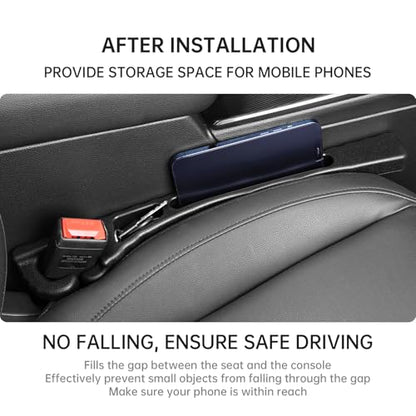 Car Seat Gap Filler Storage Bag for Mazda 2024 2025 CX5 CX-5 CX30 CX-30 CX50 CX-50 2013-2023 CX9 CX-9 CX3 CX7 CX-7 Truck Console Accessories Side Plug Strip Prevent Phone Keys from Falling