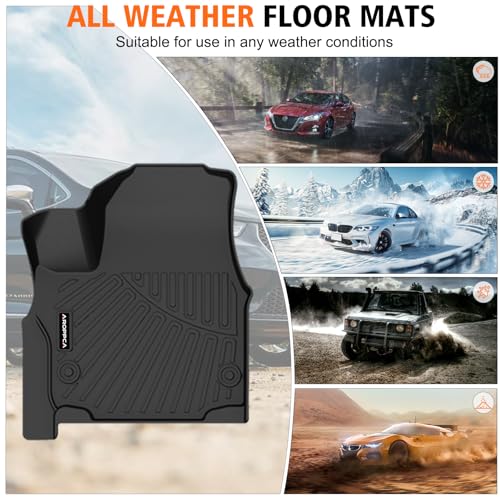 All Weather Car Floor Mats for Chrysler Pacifica 2017-2025 Gas 7 Seater Touring (Non Hybrid & Non Pinnacle)/2020-2025 Chrysler Voyager, Cargo Liner with Backrest Mat for 2025 Pacifica Accessories - size: Floor Mats for Pacifica 2017-2025 Gas
