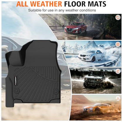 All Weather Car Floor Mats for Chrysler Pacifica 2017-2025 Gas 7 Seater Touring (Non Hybrid & Non Pinnacle)/2020-2025 Chrysler Voyager, Cargo Liner with Backrest Mat for 2025 Pacifica Accessories - size: Floor Mats for Pacifica 2017-2025 Gas