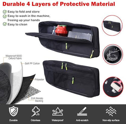 Car Trunk Organizer Storage Cargo for Hummer EV SUV Accessories Large Capacity Stable Foldable Multi-Function Trunk Side Window Luggage Storage Bag Rear Trunk Organizer for 2024 2025 2026 (Right)
