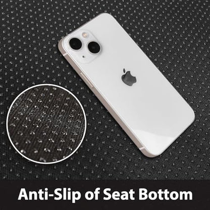 CAR PASS Bling Back Seat Cover, Waterproof Leather Bench Rear Seat Cover Shining Diamond Truck Glitter Crystal Sparkly Rhinestone Universal Fit Armrest Automotive Kid Women Girl, Black Diamond - color: Black Rear, size: Rear Seats