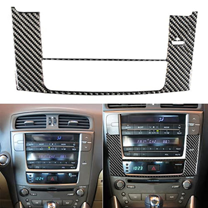 NVCNX Real Premium Carbon Fiber for Lexus IS250 is 250 IS350 2009-2013 / IS250C IS350C 2010-2015 2011 2012 2013 2014 Accessories Car Dashboard Navigation Panel Cover Interior Trim Sticker Decal 1PC - color: 09-13 Navigation Panel - a