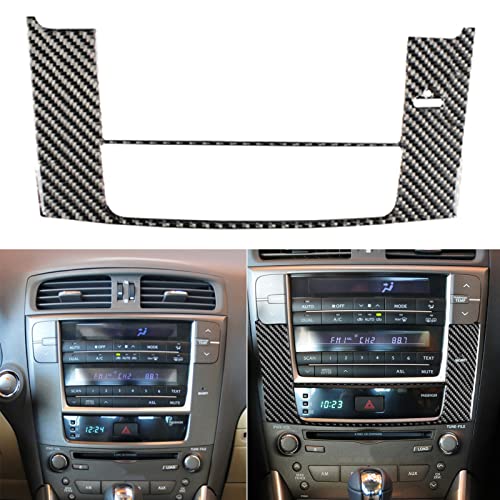 NVCNX Real Premium Carbon Fiber for Lexus IS250 is 250 IS350 2009-2013 / IS250C IS350C 2010-2015 2011 2012 2013 2014 Accessories Car Dashboard Navigation Panel Cover Interior Trim Sticker Decal 1PC - color: 09-13 Navigation Panel - a