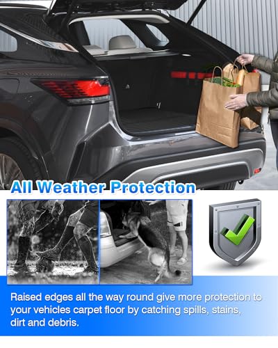 Cartist Cargo Liner Fits for Lexus RX350/RX350h/RX500h 2023 2024 2025 2026 Accessories All Weather Trunk Mat for RX Anti-Slip Heavy Duty - size: 4)Lexus RX350/RX350h/RX500h【2023-2025】