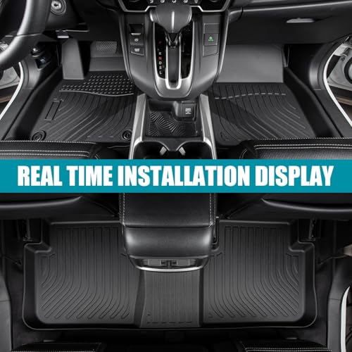All Weather Floor Mats Compatible with 2017-2021 Honda Civic Si & 2016-2021 Civic, Full Cover Protection Floor Liners TPE Black(2017-2021 Civic Si&2016-2021 Civic) - color: 2017-2021 Civic Si&2016-2021 Civic