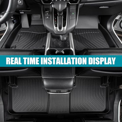 All Weather Floor Mats Compatible with 2017-2021 Honda Civic Si & 2016-2021 Civic, Full Cover Protection Floor Liners TPE Black(2017-2021 Civic Si&2016-2021 Civic) - color: 2017-2021 Civic Si&2016-2021 Civic