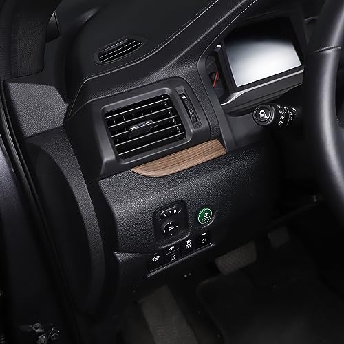 Dashboard Panel Cover Trim for Honda Pilot 2016-2022/ Passport 2019-2025/ Ridgeline 2016-2020 Accessories, Center Console Panel Strip Trim, Center Console Upper Center Pillar Trim, ABS (Wood Grain) - color: Wood Grain