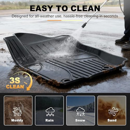 Floor Mats Fit for Mercedes Benz GLE 2016-2019 350 400 43 AMG 450 AMG 500 500e 550 550e 63 AMG S & 2012-2019 ML/GL/GLS Series - AOMSAZTO TPE All Weather Custom Fit Floor Liners 1st & 2nd Row Car Mats - style: 3) for Mercedes Benz GLE | 2016-2019 | Floot M