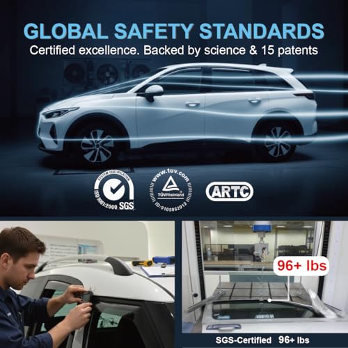 in-Channel Car Window Rain Guard Compatible with Honda CR-V (202307-) 4pcs, Taiwan Made Precise & Transparent Car Wind Deflectors No Water Leakage Visors - size: CR-V (202307-) 4pcs