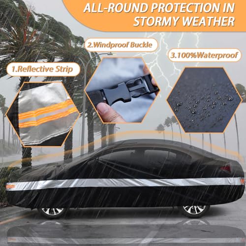 Chevrolet Car Cover Custom-Fit Car Cover for Chevrolet Camaro, Waterproof All-Weather Car Cover, Lightweight Full Exterior Cover for Outdoor Protection Against Sun, Rain, Dust, Snow, and Wind. - size: Custom Fit Chevrolet Camaro