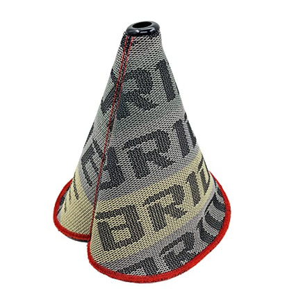 Car Gear Shift Collars Hyper Fabric Universal Manua Shifter Knob Boot Dust Cover Racing Gear Handle Head Canvas Dust Cover - color: Beige