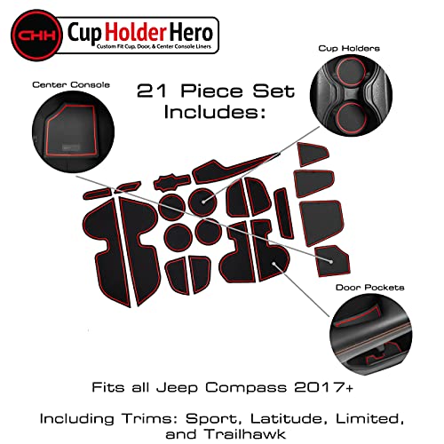 RED Trim/Compass 2018-2021 - color: Red Trim, size: Compass 2018-2021