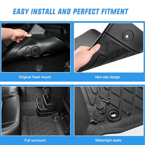 Nilight TPE Floor Mats for Toyota Camry 2015 2016 2017, All Weather Custom Fit Heavy Duty Floor Liners - size: 2015-2017 Toyota Camry