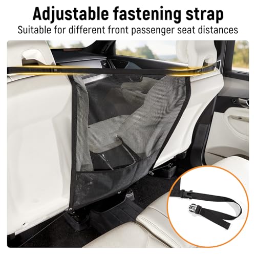 Dog Car Barrier,Car Divider Net for Dogs,Pet Barrier with Organizer,Dog Barrier for Car,SUV,Truck - size: Medium