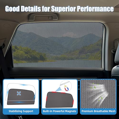 Car Window Shades for 2017-2023 Mazda CX-5 - Rear Side Window Sun Shade for Baby, Breathable Mesh Car Privacy Window Covers, UV Protection and Heat Insulation for Road Trips, Napping, Camping - size: Mazda CX-5(2017-2023)R-2PCS