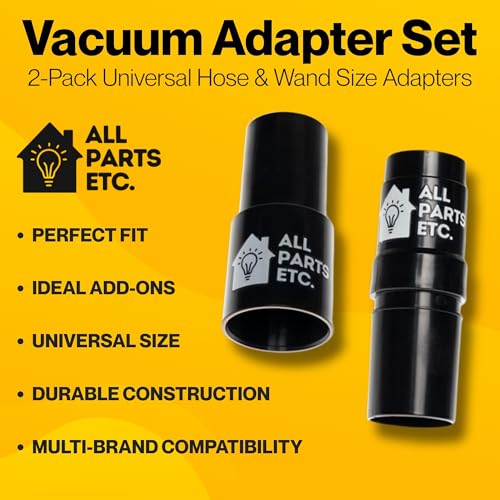 Vacuum Pet Brush Attachment Kit 5-Pack – Dog Grooming Tools with Turbo Brush, Massage Nozzle & 2 Adapters – Fits 1.25", 1.5", 1-3/8" Hoses – Compatible with Shop Vac, Shark, Miele, Bissell & More - color: 5-Pack Pets