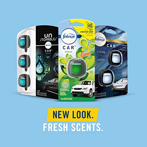 Febreze Car Vent Clip, Downy Calm Scent, 2 Count, 0.13 oz Total - size: 0.07 Fl Oz (Pack of 2)