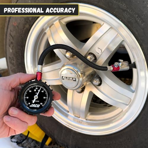 JACO ElitePro-X Tire Pressure Gauge with Lightning Chuck (60 PSI) - size: 60 PSI