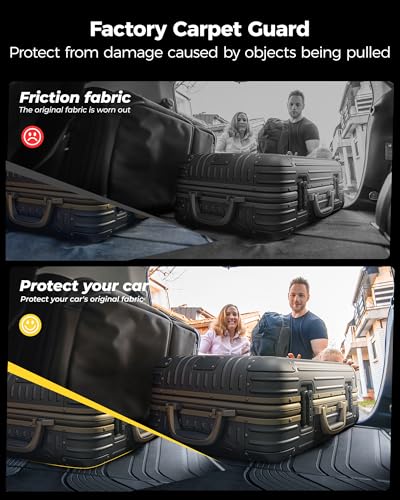 3W Cargo Liner & Seat Back Mats for 2021-2026 Chevrolet Chevy Tahoe/GMC Yukon (Only Yukon, Not Fit Yukon XL)/Cadillac Escalade (Only Escalade, Not Fit Escalade ESV), All Weather TPE Custom Fit - size: Chevy Tahoe 21-26 Cargo Liner&Backrest