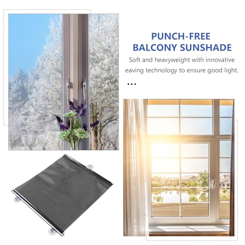 PATKAW (1 Pcs) Window Blinds, Blackout Shades No Drill, Suction Cup Temporary Roller Blind, Light Blocking Window Cover for Bedroom, Office, Nursery, Home Privacy, Travel, Rv and Car - size: 125.00X50.00X1.00CM