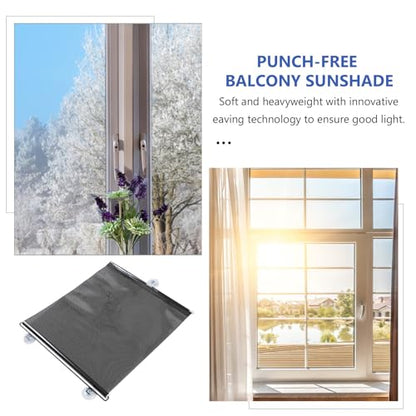 PATKAW (1 Pcs) Window Blinds, Blackout Shades No Drill, Suction Cup Temporary Roller Blind, Light Blocking Window Cover for Bedroom, Office, Nursery, Home Privacy, Travel, Rv and Car - size: 125.00X50.00X1.00CM