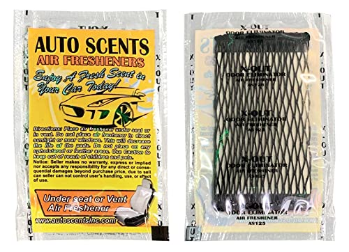 Individually Wrapped - Professional Car Air Freshener Pads - Remove Smells & Add Ambience (15 Per Pack) (X-Out) - color: X-Out