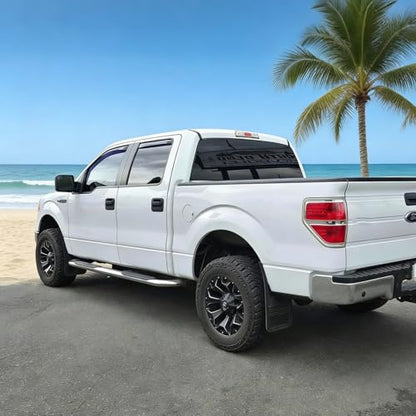 in-Channel Window Rain Guards Window Visors Vent Deflectors Compatible with 2004-2014 Ford F-150 Super/Extended Cab, Wind Deflector Smoke 4PCS 94738 - size: For 2004-2014 Ford F-150 Extended Cab