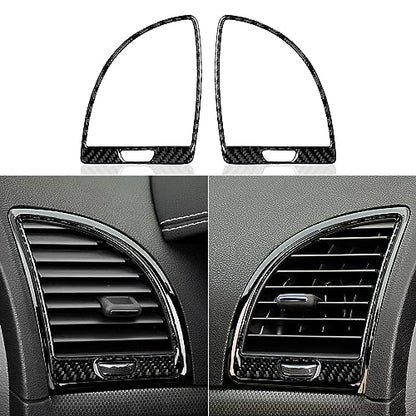 Car Air Vent Outlet Cover Decals for 2011 2012 2013 2014 Chrysler 300 / 300C / 300S / Limited/Base Accessories Carbon Fiber Interior Stickers - color: Air Vent Outlet，2011-2014