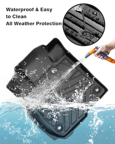 Powerty Floor Mats for 2023 2024 2025 2026 Honda HR-V HRV Accessories All Weather Floor Liner 3D TPE 1st & 2nd Row Floor Mat Heavy-Duty Floor Liners - size: 4)Honda HR-V｜23-26｜1st & 2nd Row