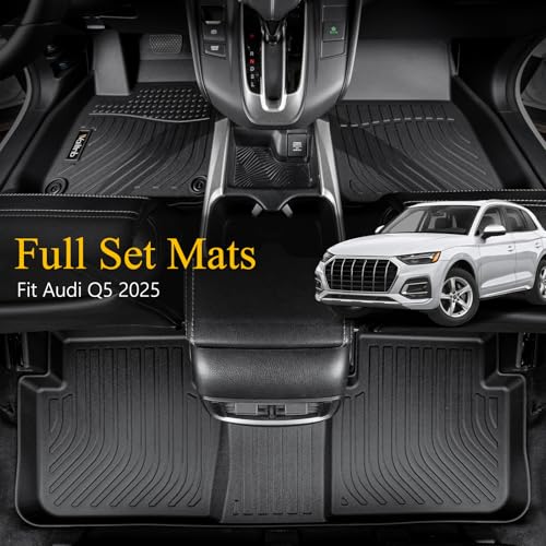 Floor Mats & Cargo Liner Backrest Mat for Audi Q5 / SQ5 2025 2026 All Weather Liners Custom Fit Audi Q5 SQ5 2025 Waterproof Durable Easy to Clean Accessories - style: 25|For Audi Q5/SQ5 | 2025 2026 | Backrest Set