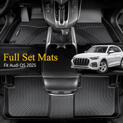 Floor Mats & Cargo Liner Backrest Mat for Audi Q5 / SQ5 2025 2026 All Weather Liners Custom Fit Audi Q5 SQ5 2025 Waterproof Durable Easy to Clean Accessories - style: 25|For Audi Q5/SQ5 | 2025 2026 | Backrest Set