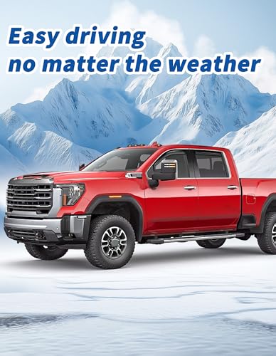 in-Channel Window Rain Guards Fit for Chevy Silverado & GMC Sierra 2500HD/3500HD 2020-2026 Crew Cab Extra Durable Window Deflectors Window Visor Vent Visors Shades Exterior Truck Accessories - size: 2020-2026 Silverado/Sierra 2500HD/3500HD Crew Cab