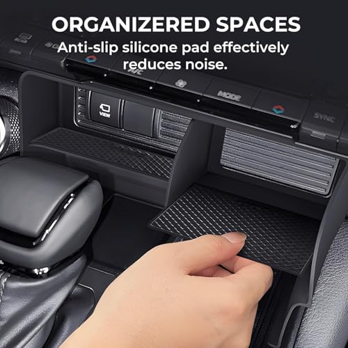 Center Console Organizer for Toyota Land Cruiser Prado 250 2026 2025 2024, Interior Accessories Storage Box Insert Tray for 2024-2026 Land Cruiser, Black - style: 5) Fits for Toyota Land Cruiser 2024-2026,B