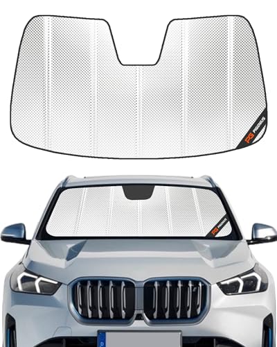 Pigenius Windshield Sun Shade for BMW X1 (F48) 2016-2022, Fits sDrive28i xDrive28i. Reflective Aluminum Film Front Window Sunshade - BLAZBLOCK - size: 2016-2023 X1