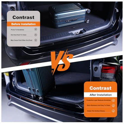 Car Rear Bumper Protector 8.5 Mil Clear PPF Film for Car Paint Protection, Universal Door Entry Edge Guard & Scuff Plate Protector, Invisible Anti-Scratch Door Step Wrap for Cars, SUV, Trucks - size: TPU 8.5 mil 35.43"L x 3.15"W