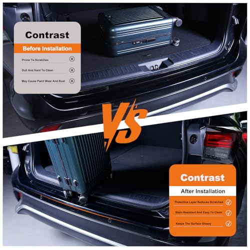 Car Rear Bumper Protector 8.5 Mil Clear PPF Film for Car Paint Protection, Universal Door Entry Edge Guard & Scuff Plate Protector, Invisible Anti-Scratch Door Step Wrap for Cars, SUV, Trucks - size: TPU 8.5 mil 38.58"L x 4.33"W