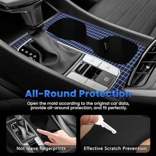Autorder Silicone 2-in-1 Cup Holder for 2022-2026 Hyundai Santa Cruz Accessories Silicone Center Console CupHolder Insert with Gear Shift Panel Cover Dust & Scratch Resistant All-Around Protection - size: 2022-2026 Santa Cruz Cup Holder